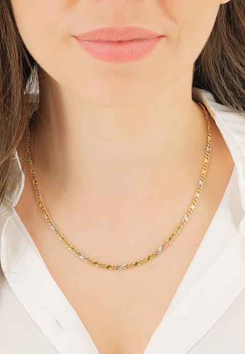 Image du produit Muau Chaîne de 8 (Or blanc, Or jaune, 42 cm)