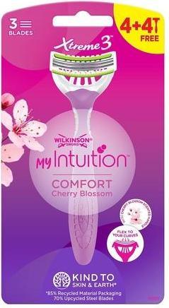 Actual product image Wilkinson Xtreme 3 Comfort Disposable Female Hair Removal Razors with 3 Flexible Blades with M