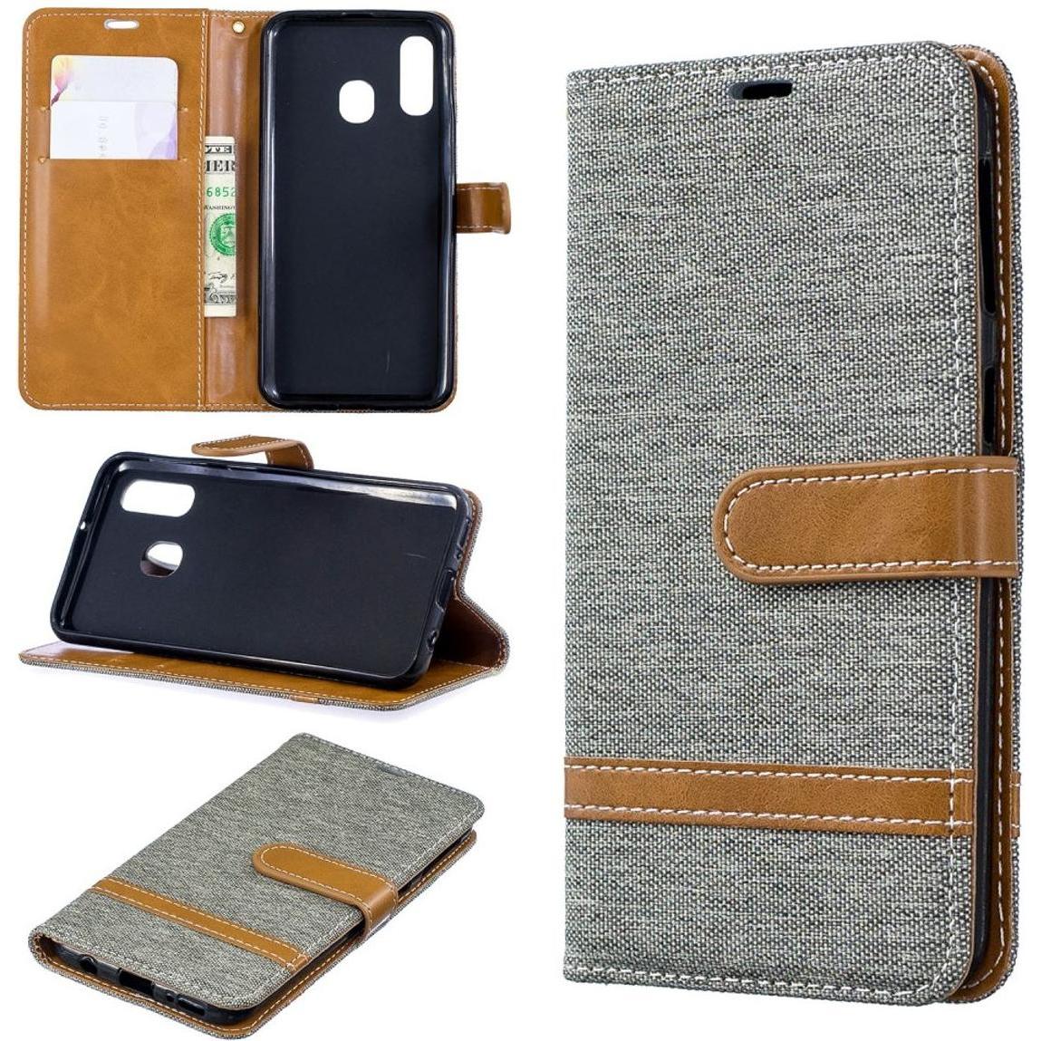 König Design Hülle Handy Schutz für Samsung Galaxy A40 Case Cover Tasche Wallet Etui Bumper (Samsung Galaxy A40), Smartp...