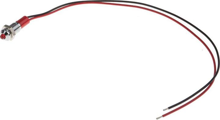 Produktbild RS PRO 6mm vorsteh verchro LED Drähte rot 24VDC