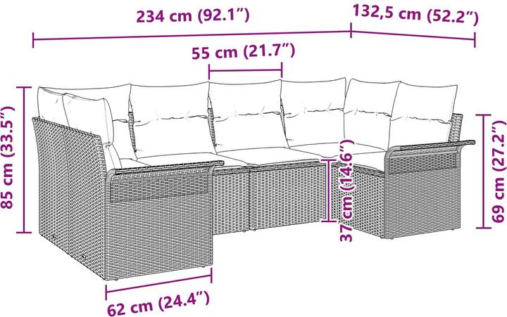 Produktbild vidaXL Gartensofa-set