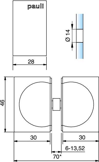 Actual product image Pauli+Sohn Glass door knobs 8278 (Door handle)