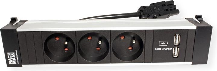 Image du produit Bachmann POWER FRAME Medium 3x prise de terre 1xUSB Charger (5x, PECO 7/5)