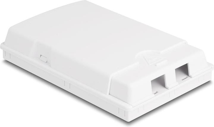 Actual product image Delock Wall-mounted fibre optic junction box for 2 x SC simplex or LC duplex white (0.13 m)