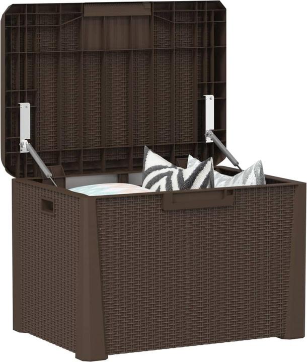 Image du produit VidaXL Gartentruhe Braun 125 L PP,Farbe: Braun,Material: 100