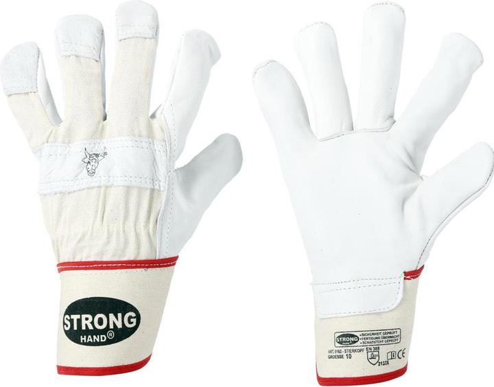 Feldtmann Gloves full cowhide bull head | HAND.cowhide suede STIERK.GR.11 (11)