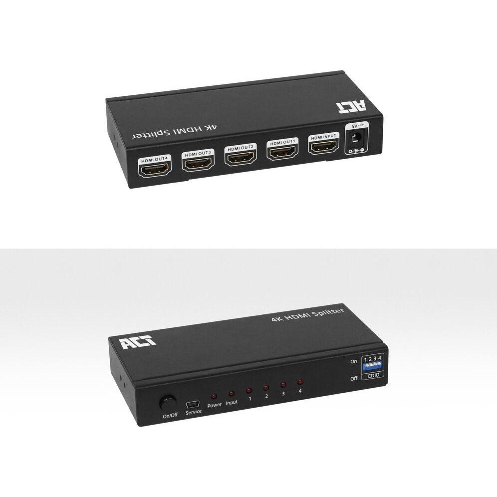 Thumbnail - ACT 4K HDMI splitter, 1 in 4 out, EDID support, Switch Box