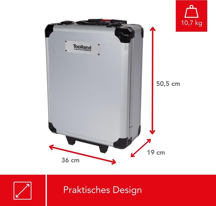 Actual product image Toolland Tool case 260 pieces (260 pieces)