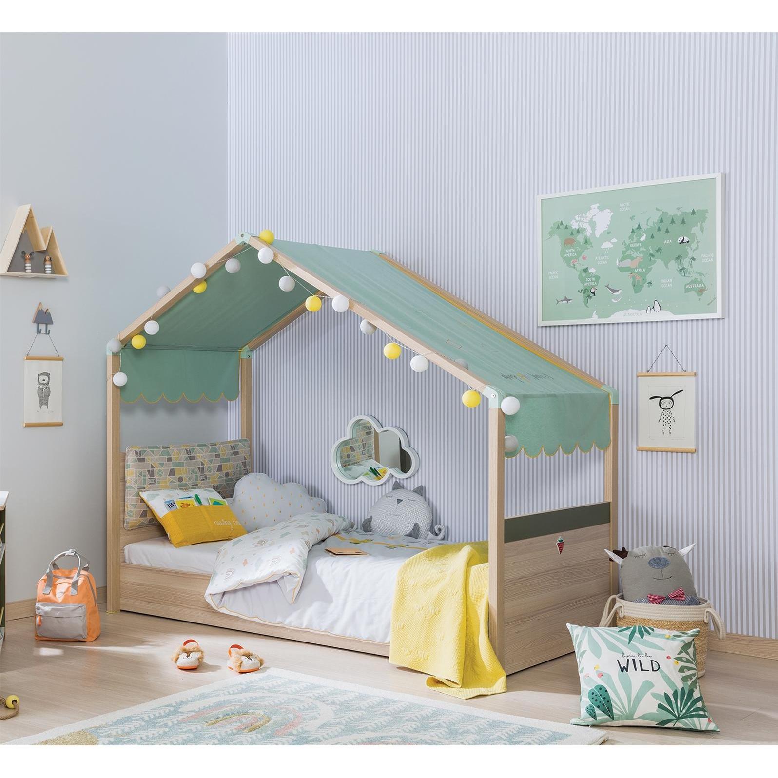 Thumbnail - HTI-Living, Kinderbett, Kinderbett mit Markisendach (90 x 200 cm)