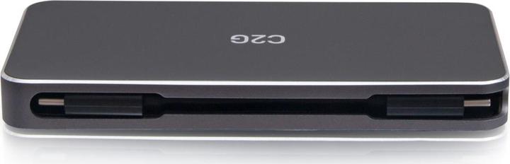 Produktbild C2G USB-C 7-in-1 Dual Display MST-Dockingstation mit HDMI, DisplayPort, Ethernet, USB und Power Deli (USB-C)