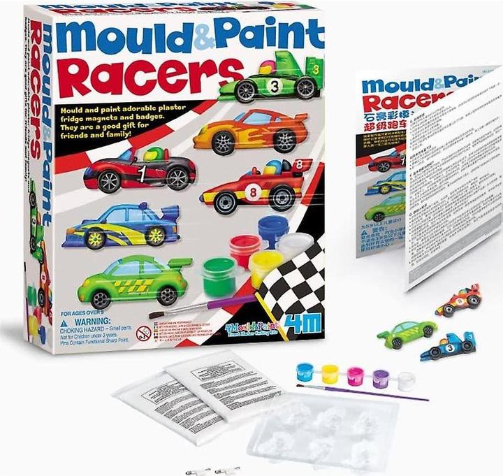 Immagine prodotto 4M Set di pittura e gesso per auto da corsa (mult)