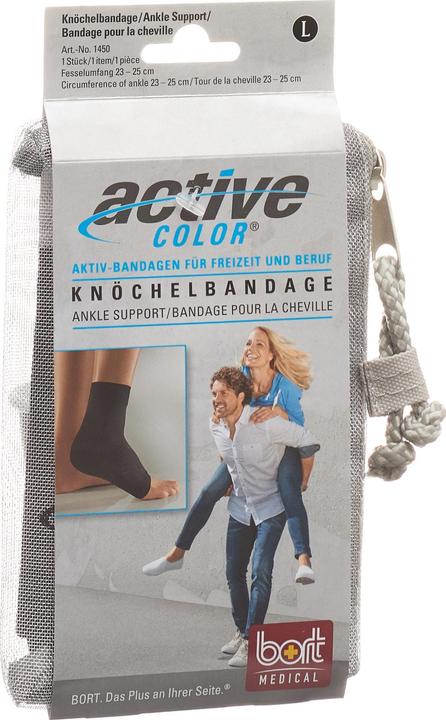 Produktbild Bort Medical ActivColor Knöchelbandae schwarz L (L)