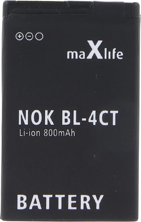 Actual product image Maxlife battery for Nokia 5310 / 6600 fold / 6700s/ 7210 / 2720 / X3 BL-4CT 800mAh