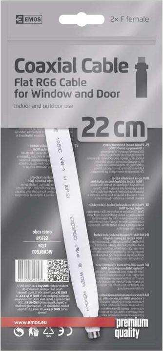 Actual product image Emos Window cable entry 3C2V, 22cm (Window bushing)