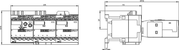 Produktbild Siemens Schützkombination 3RA2417-8XF31-1BB4 1 St. (3RA24178XF311BB4)