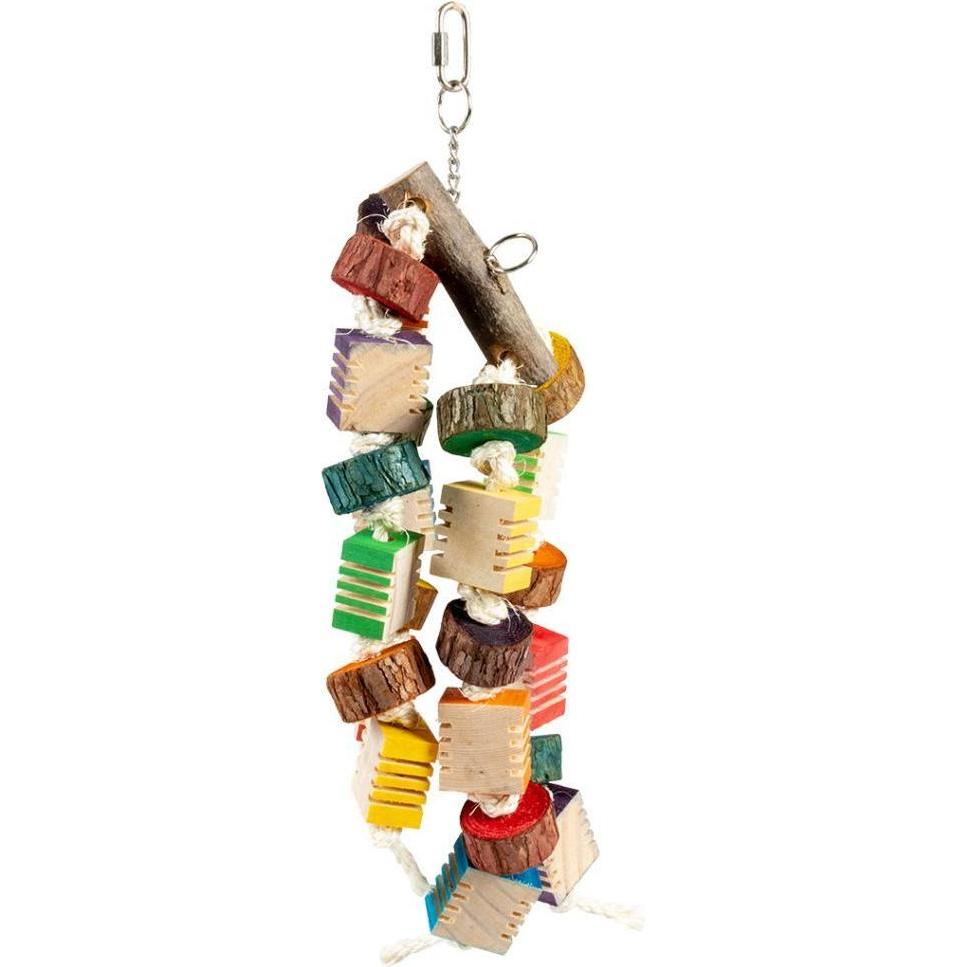 Comparer les prix de Jouet pour oiseaux duo pendentif en bois avec sisal Duvoplus Groovy