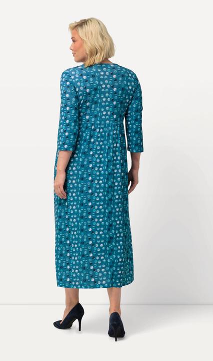 Produktbild Ulla Popken Jerseykleid, Punkte, A-Linie, Rundhals, 3/4-Arm (56)