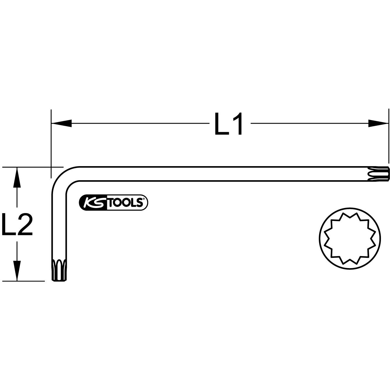Thumbnail - KS Tools, Sechskantschlüssel, 151.4514