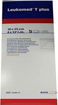 Energielabel BSN T plus doorzichtig Wundverband 10x35cm met Wundauflage (5x)