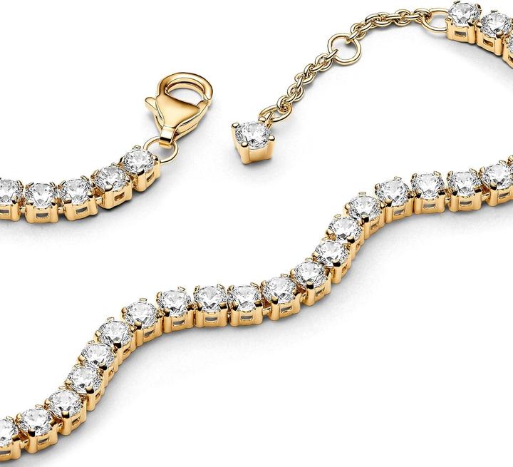 Produktbild Pandora Tennisarmband (16 cm, Metall, Vergoldet)