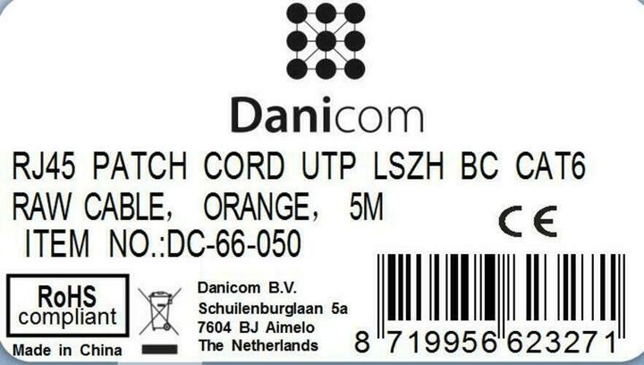 Produktbild Dsit CAT6 Netzwerkkabel 100% Kupfer (CAT6, 5 m)