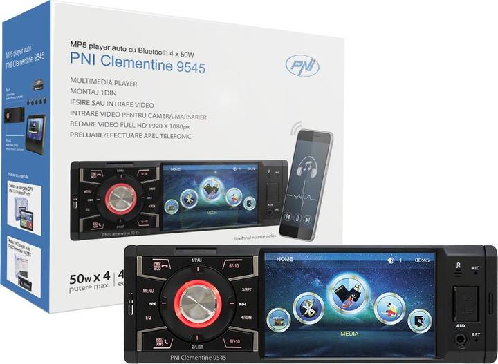 Actual product image PNI Car MP5 player Clementine 9545 1DIN display 4 inch, 50Wx4, Bluetooth, FM radio, SD and USB, 2