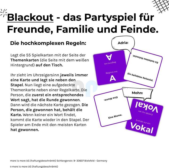 Actual product image Blackout Family Edition (d) (German)