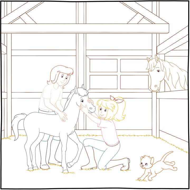 Image du produit frechverlag:Papier magique livre de coloriage Bibi &