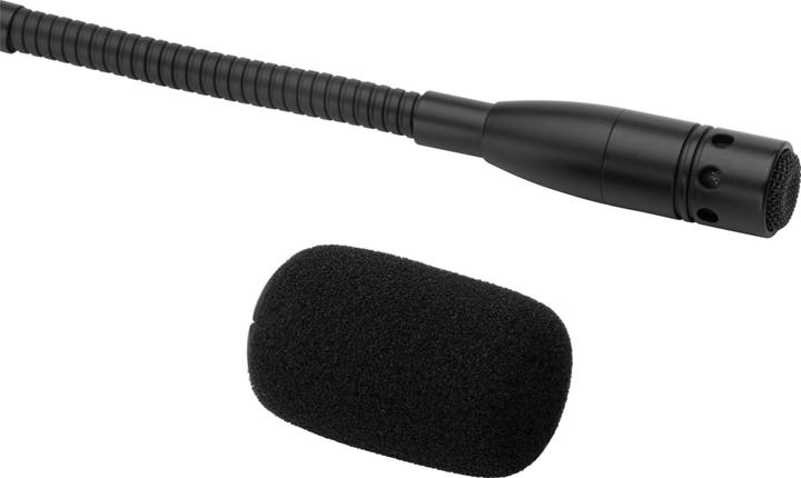 Actual product image JTS Electret gooseneck microphone with on/off push-button