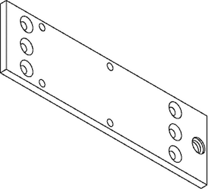 Actual product image Geze Mounting plate for door closer TS 1500 (Entrance door, French window, Room door, Wooden door)