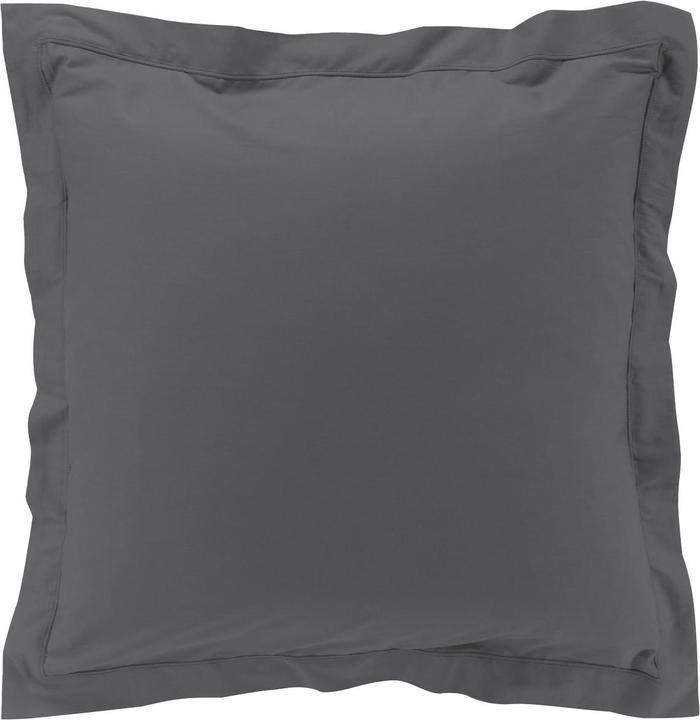 Image du produit Casativo Taie d'oreiller en percale de coton, Housse de coussin avec bordure décorative (63 x 63 cm)