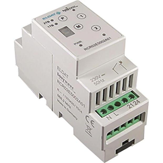 Eldat Hutschienen- RCR02EN5002A01-29K Empfänger EIN/AUS 2 Kanal 230VAC grau, Automatisierung