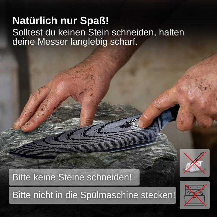 Actual product image Küchenkompane Asian Knife Set (18 cm)