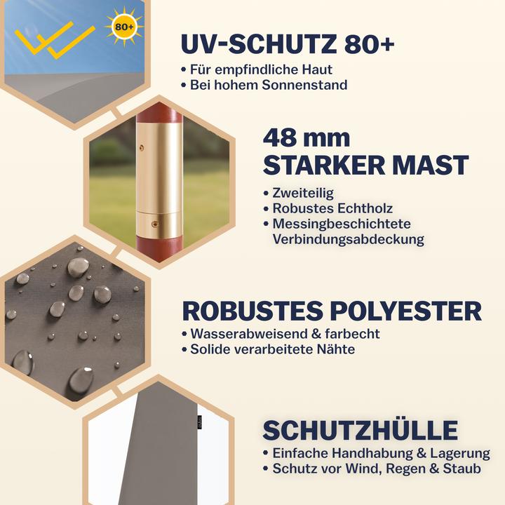 Produktbild Kingsleeve Sonnenschirm (3.30 m)