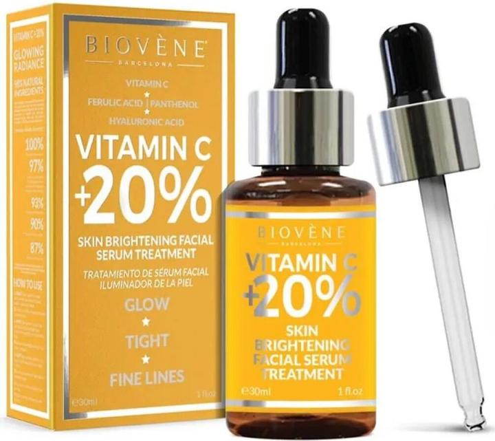 Produktbild Biovène VITAMIN C +20% skin brightening facial serum treatment 30 ml (30 ml, Tagescreme)