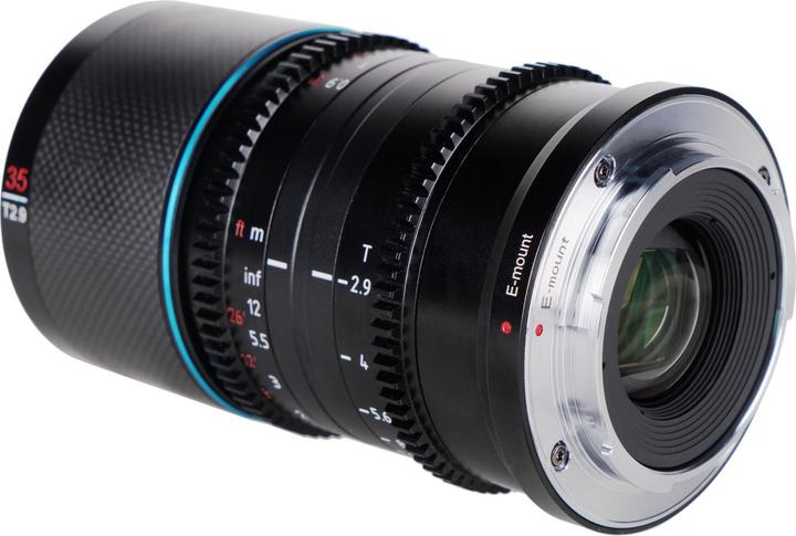 Image du produit Sirui Saturn 35mm T2.9 1.6x Objectif plein format anamorphique en carbone Canon RF R35B (Canon RF, Plein format)