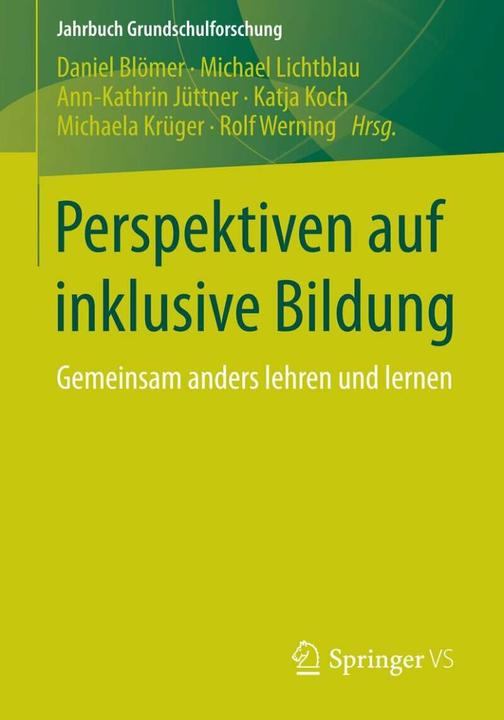 Produktbild Perspektiven auf inklusive Bildung (Deutsch, 2015)