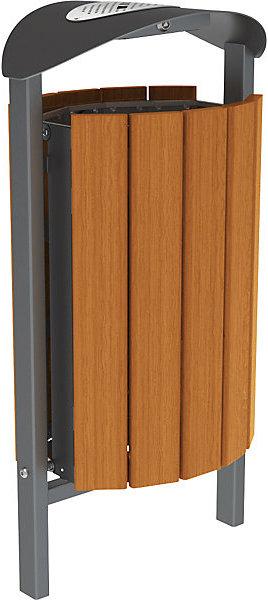 Produktbild SPL Abfallkorb SILAOS® mit Ascher (50 l)