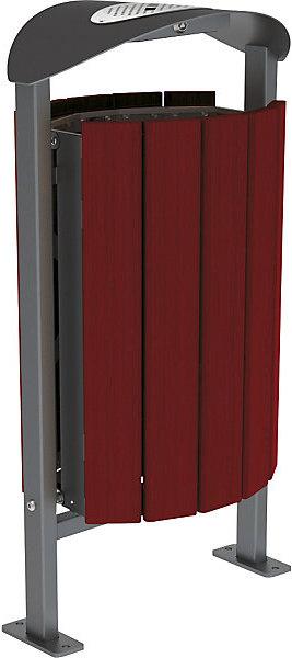 Produktbild SPL Abfallkorb SILAOS® mit Ascher (50 l)