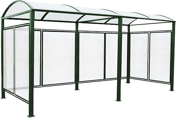 SPL Abri pour vélos, arrêts de bus, entrées, modèle de base + extension avec paroi