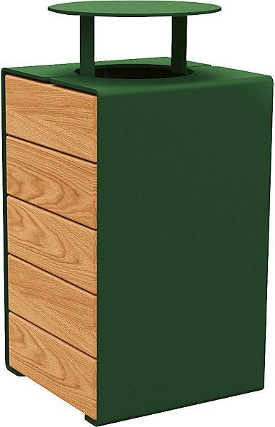 Produktbild SPL Abfallkorb KUBE mit Deckel (120 l)