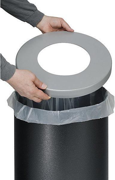 Immagine prodotto eurokraft basic Set di 3 contenitori per la raccolta differenziata, capacità 70 l, conf. da 3 (3 l)