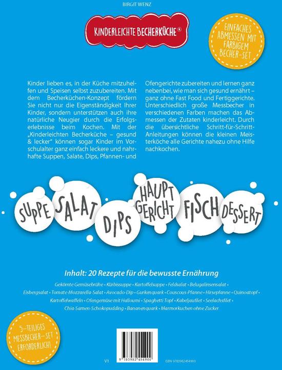 Immagine prodotto Kinderleichte Becherküche - Gesund & Lecker (Band 6) (Tedesco, Birgit Wenz, 2022)