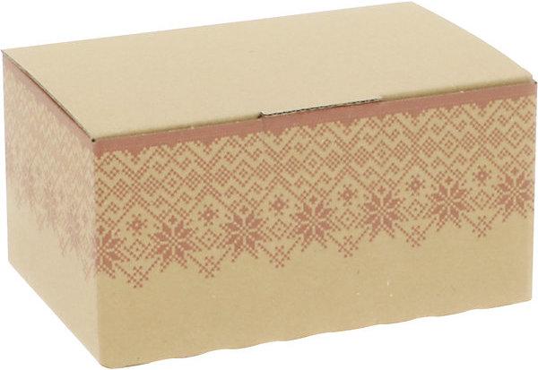 Produktbild kaiserkraft Blitzbox Strickmuster terra (20 Stk., 16.50 x 11 x 8 cm)