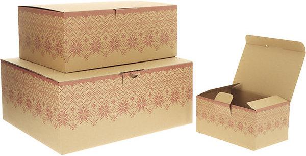 Produktbild kaiserkraft Blitzbox Strickmuster terra (20 Stk., 16.50 x 11 x 8 cm)