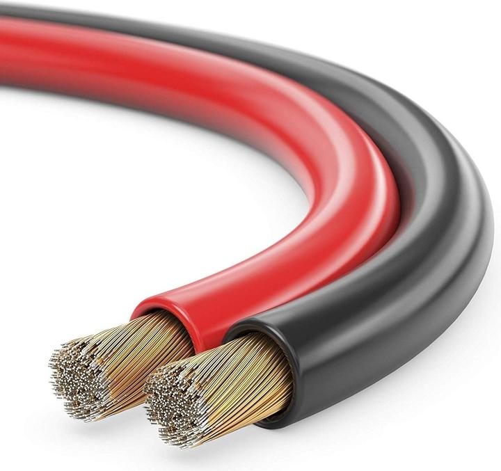 Image du produit Purelink sonero câble haut-parleur 2x4,0mm², CCA 100m, rouge/noir (100 m, 4 mm²² mm)