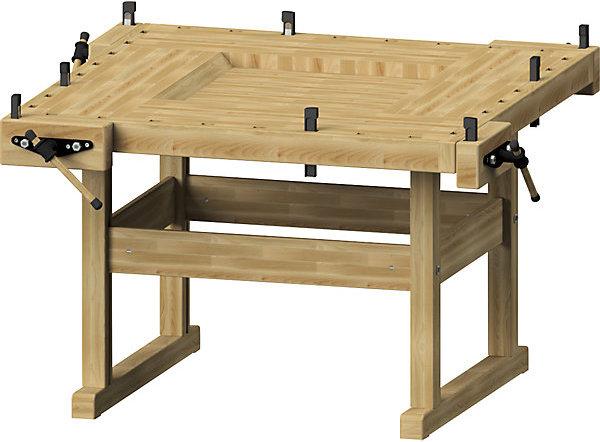 Immagine prodotto Anke Banco da falegname con 4 postazioni di lavoro, con 4 coppie di cani da banco (162 cm, 162 cm)