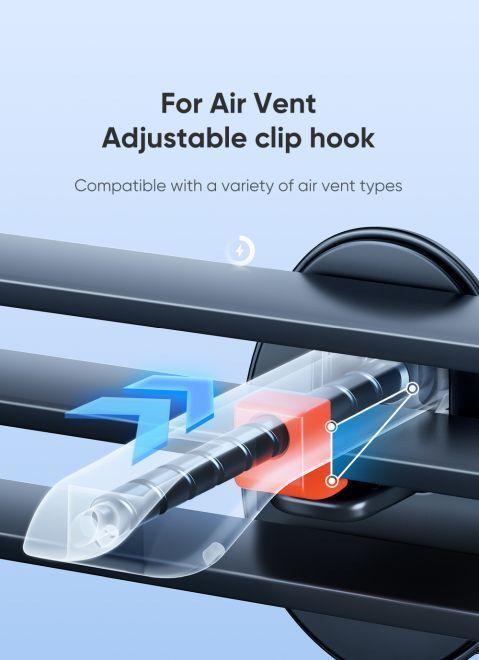 Actual product image Joyroom Magnetic Wireless Car Charger Holder (ventilation grille)
