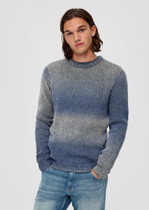 Image du produit s.Oliver Strickpullover Strickpullover mit Rippblende (XL)