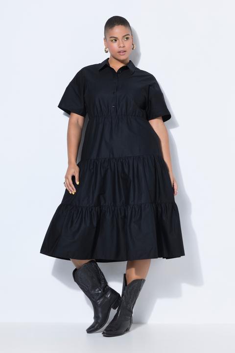 Image du produit Studio Untold Robe maxi à volants, manches courtes et coupe évasée (46, 48)